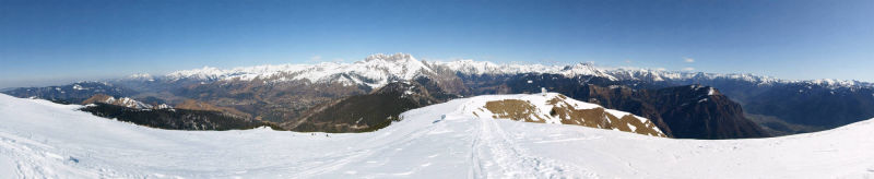 Massiccio della Presolana - Vista dal Monte Pora